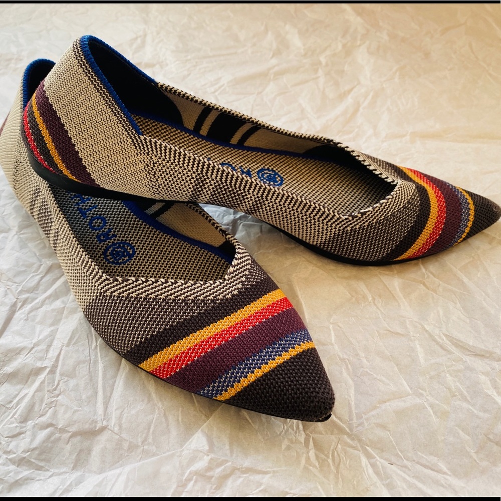 Rothy’s Point Inverse Stripe 7